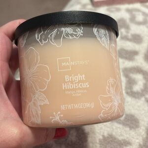 Mainstays Bright Hibiscus 3 wick scented candle